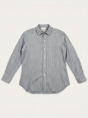 J Crew Etienne Oversized Navy White Stripe Cotton Button Down Shirt 4